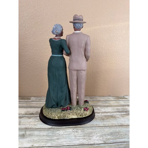 Ebony Treasures Elderly African American Couple Figurine Resin 12.5” H - Picture 3 of 12